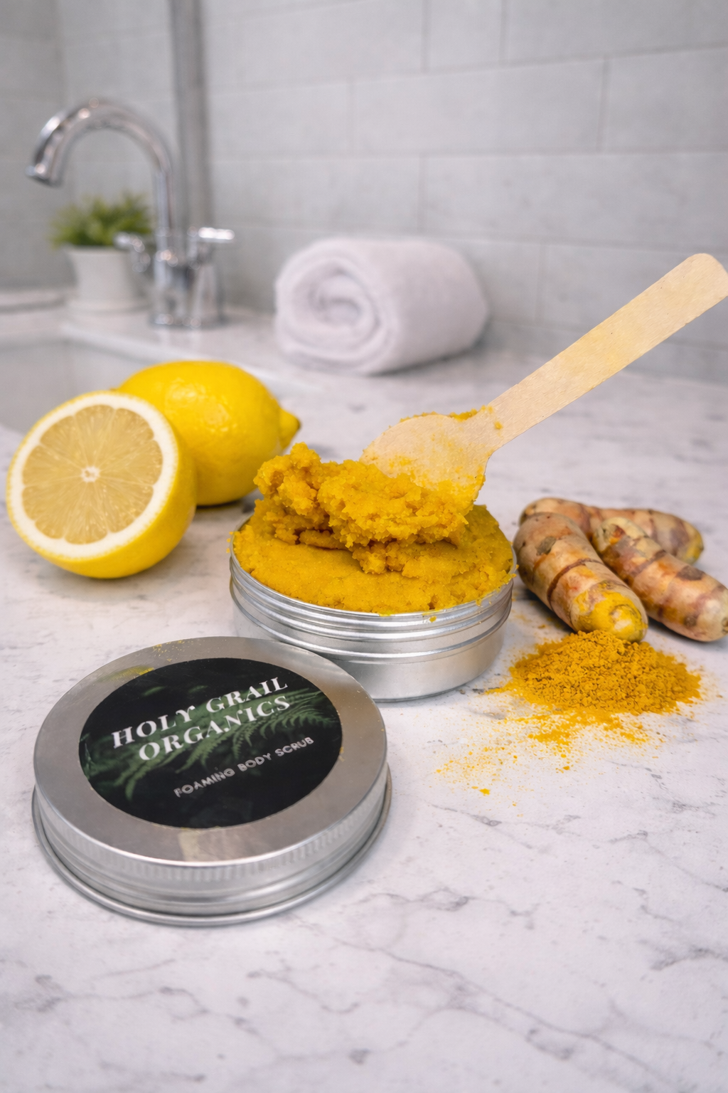 Turmeric Lemon Foaming Body Scrub